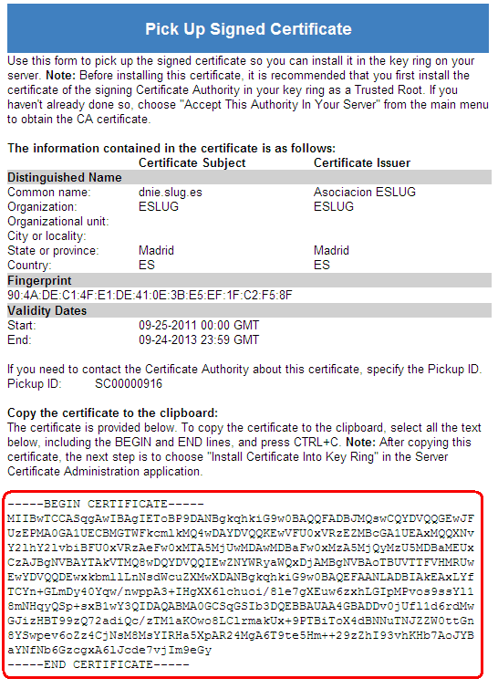 Image:Lotus SSL-DNIe Parte 4, terminado mi certificado y puesta en produccion