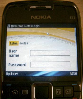 Demo Nokia Lotus iNotes ultralite